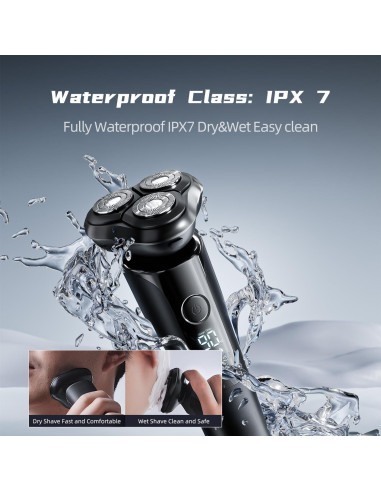 Afeitadora Eléctrica Beici X2 3D Impermeable Carga Tipo-C