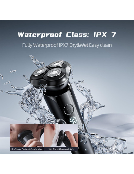 Afeitadora Eléctrica Beici X2 3D Impermeable Carga Tipo-C