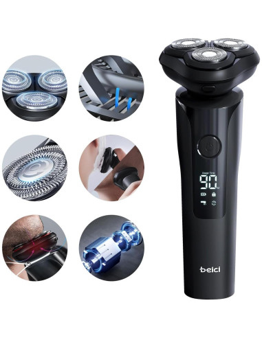 Afeitadora Eléctrica Beici X2 3D Impermeable Carga Tipo-C