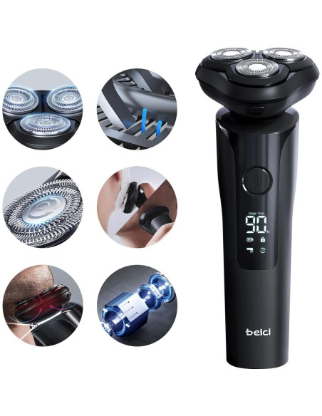 Afeitadora Eléctrica Beici X2 3D Impermeable Carga Tipo-C