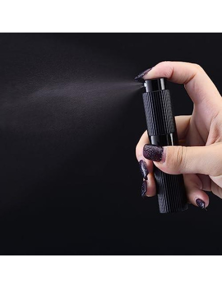 Atomizador de Perfume Rellenable Tekson 2PCS 8ml Negro