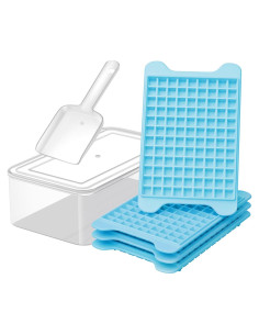 Bandeja de Hielo Mini GGUW con Contenedor - 432 Cubos de Hielo