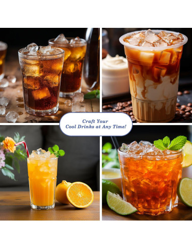 Bandeja de Hielo Mini GGUW con Contenedor - 432 Cubos de Hielo