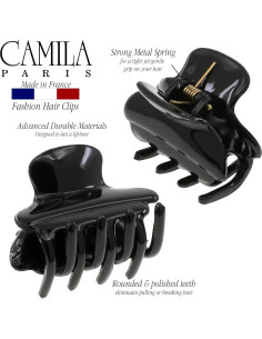 Clip de Pelo Francés Camila Paris CP3554 Negro 3.81 cm 2