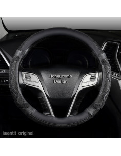 Funda de Volante Iwantit 3D Antideslizante 14.5-15" Negra 2