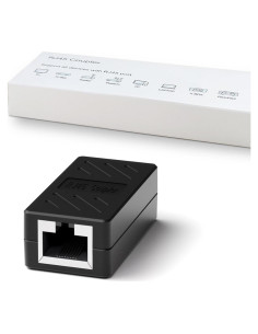 Acoplador RJ45 Dingsun Hembra a Hembra para Ethernet Cat5e/6/7 - Negro