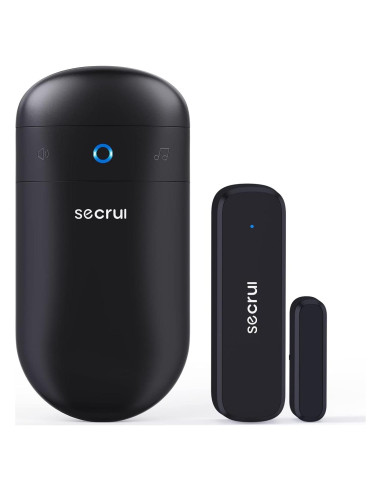 Timbre de Puerta Inalámbrico SECRUI M508+D7, 400 pies, Negro