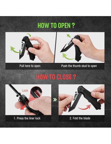 Cuchillo Plegable MOSSY OAK 12,07 cm con Rompedor de Cristales