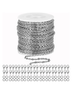 Cadena de Enlace de 16.76m YZDTECH Acero Inoxidable Plata
