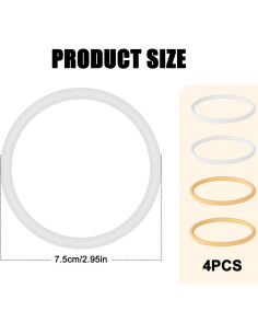 4 Soportes de Tendón Patelar Lyreh - Silicona Ergonómica 2