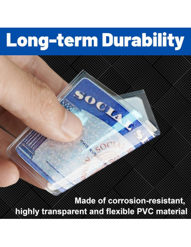 Paquete de 6 fundas protectoras transparentes LIEMAND para tarjetas