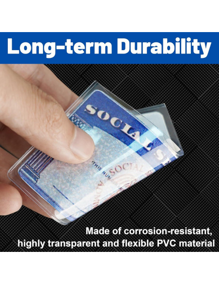 Paquete de 6 fundas protectoras transparentes LIEMAND para tarjetas