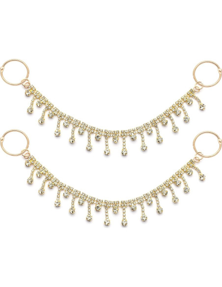 Cadenas de Zapatos Bling Bellaqueo para Niñas - Borlas Doradas