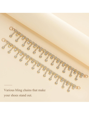 Cadenas de Zapatos Bling Bellaqueo para Niñas - Borlas Doradas