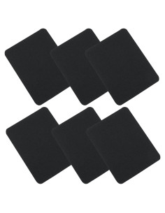 6 Parches Autoadhesivos Negros para Reparación de Ropa 9.4x12.4cm