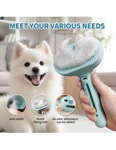 Cepillo para Gatos Herokitty con Spray Antiestático Azul 2