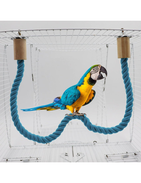 Paquete de 2 Perchas de Cuerda para Aves Dnoifne 60 cm Paquete de 2 Perchas de Cuerda para Aves Dnoifne 60 cm