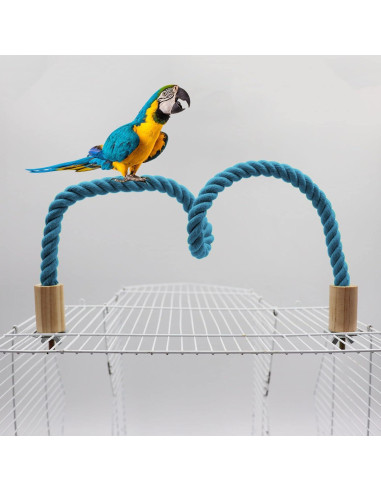 Paquete de 2 Perchas de Cuerda para Aves Dnoifne 60 cm