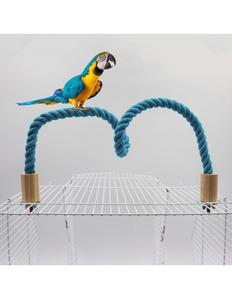 Paquete de 2 Perchas de Cuerda para Aves Dnoifne 60 cm Paquete de 2 Perchas de Cuerda para Aves Dnoifne 60 cm