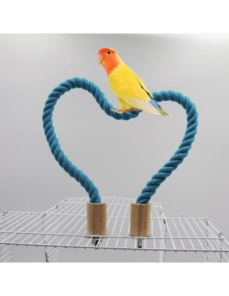Paquete de 2 Perchas de Cuerda para Aves Dnoifne 60 cm Paquete de 2 Perchas de Cuerda para Aves Dnoifne 60 cm
