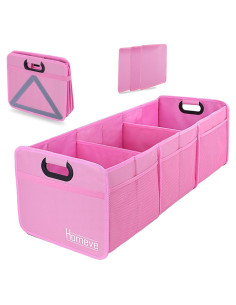 Organizador de Maletero Plegable Homeve Rosa 3 Compartimentos