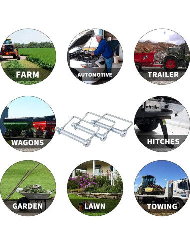 Paquete de 2 pines de acoplador Truleego 9.5x10.2 cm alta resistencia