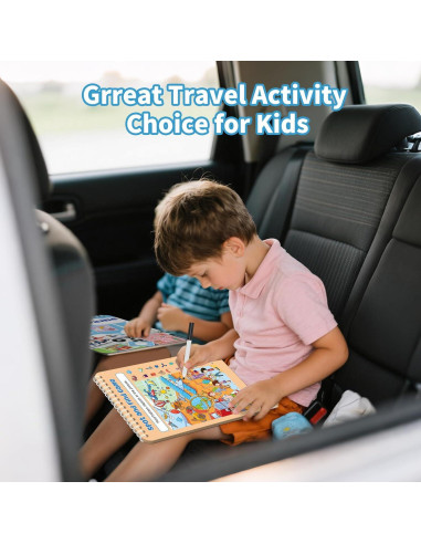 Juego de Actividad Reutilizable Elfew para Niños 4-8 Años