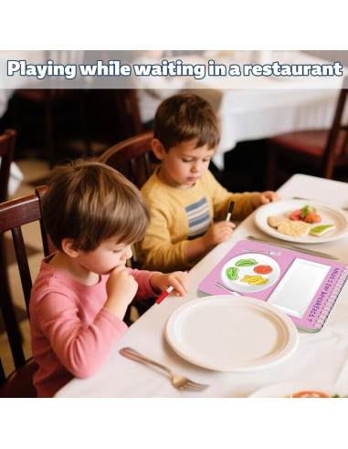 Juego de Actividad Reutilizable Elfew para Niños 4-8 Años