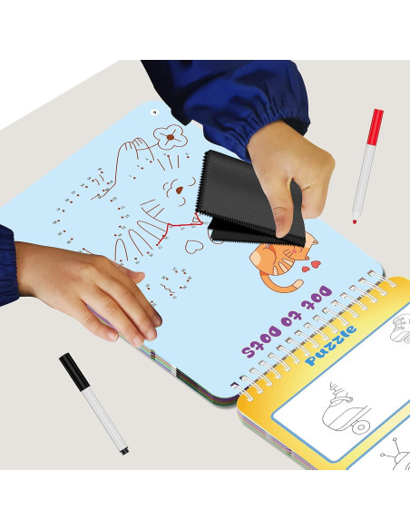 Juego de Actividad Reutilizable Elfew para Niños 4-8 Años Juego de Actividad Reutilizable Elfew para Niños 4-8 Años