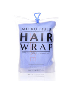 Toalla de Microfibra para Cabello Sleek'e Azul Bebé 66x25 cm