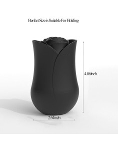 Molde de Hielo Facial YAVOUN Rosa Negra 10.31 cm Silicona 2