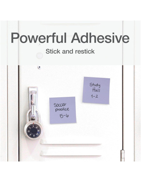 Notas Adhesivas Redi-Tag 7.62x7.62cm, Paquete de 8 Colores Brillantes