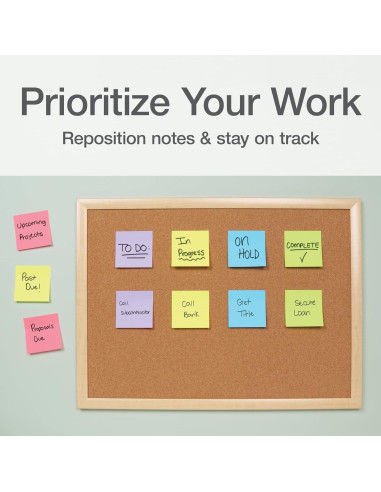 Notas Adhesivas Redi-Tag 7.62x7.62cm, Paquete de 8 Colores Brillantes