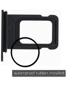 Bandeja SIM para iPhone 12 Mini Ewparts - Reemplazo Negro 2