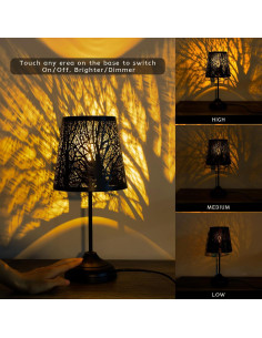Lámpara de Mesa Táctil Timeflies Pack de 2 Dimmables 36cm 2