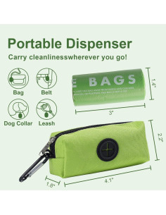 Bolsas de Excremento para Perro Gardner Pet 120 Cuentas con Mango 2