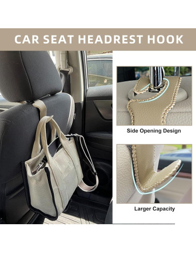 Ganchos para Bolsos de Auto Etre Jeune Beige - Paquete de 2