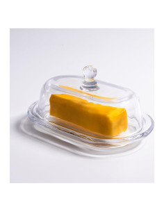 Plato de Mantequilla QIANCHANG Ovalado con Tapa 19 cm