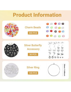 Kit de Charms para Copas de Vino DIY - 50 Piezas con Letras Coloridas 2