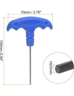 Llave Hexagonal T-HANDLE HARFINGTON H2 2mm Acero S2 2