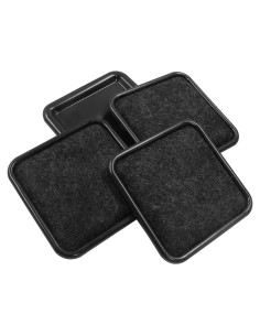 8 Pcs Deslizadores de Muebles de Fieltro Cuadrados 6.4 cm Unlorspy