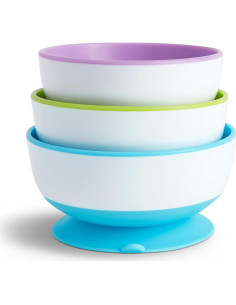 Tazones de Succión Munchkin para Bebés - Paquete de 3 2