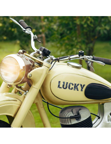 Stickers Letras Rhinestone Locacrystal 34Pcs 4cm Negro