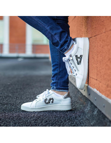 Stickers Letras Rhinestone Locacrystal 34Pcs 4cm Negro