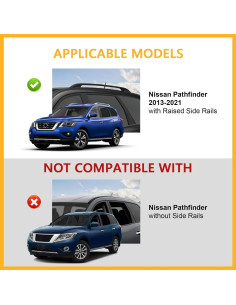 Barras Transversales Tuyoung para Nissan Pathfinder 2013-2021 2