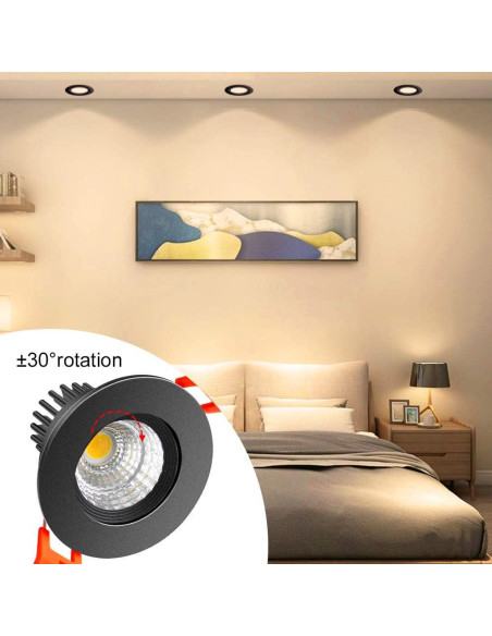 Downlight LED 3W ShinyFlash Regulable 3000K Blanco Cálido