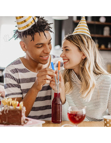 Popotes de Acero Inoxidable Keecomfy 30.99 cm Reutilizables 8 Unidades