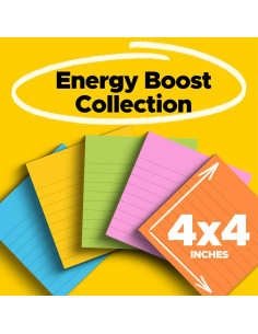 Notas Adhesivas Super Sticky Post-it 10.16 cm x 10.16 cm 6 Blocs 2