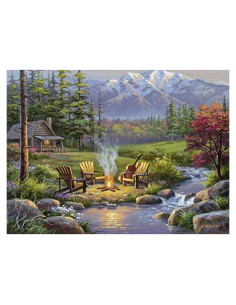 Rompecabezas Ravensburger Sala de Estar Junto al Río 300 Piezas