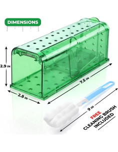 Trampa Humana para Ratones Teal Elite - Paquete de 2 Verde 2